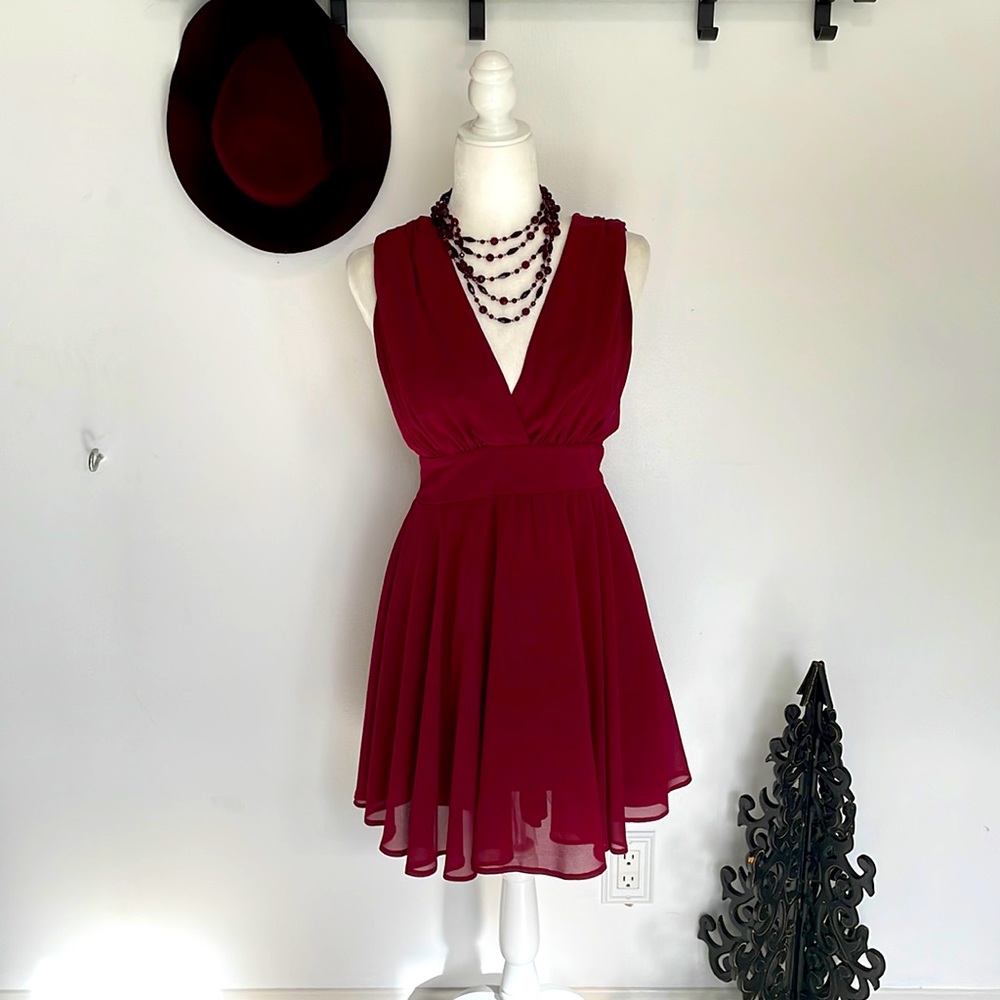 Maroon TFNC Holiday Dress - WORN ONLY ONCE